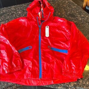 Tommy Hilfiger Red and Blue Raincoat windbreaker - size Large